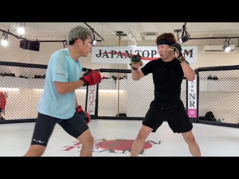 次戦に向けみっさんとスパーリング