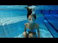 Carla Underwater Blowing Bubbles Underwater