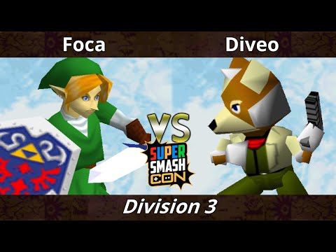 SSC 2022 Division 3 - Foca (Link, Pikachu) Vs. Diveo (Fox) SSB64 Smash Bros Tournament