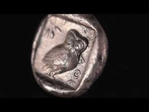 Attique, Tétradrachme, 510-500/490 BC, Athènes, Très rare, Argent, NGC, TB