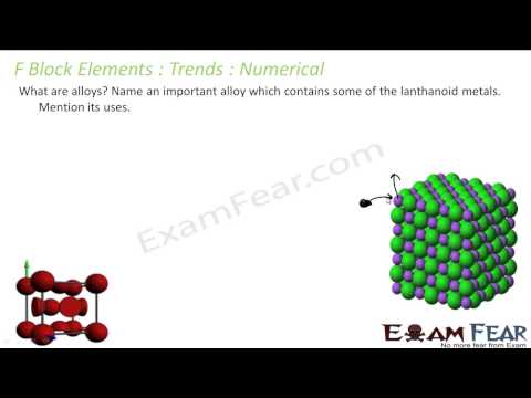 Chemistry D & F Block Elements part 33 Compare Lanthanoids & actinoids CBSE class 12 XII