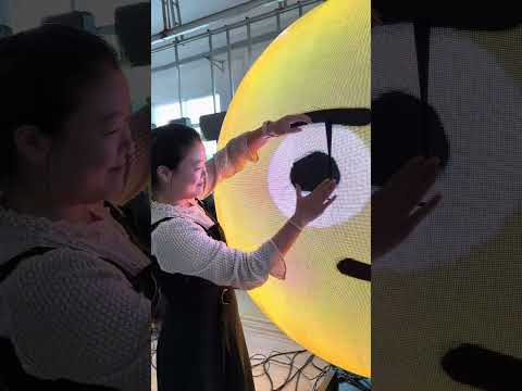Tired of Flat Screens? 1.5m Indoor Spherical LED Display = Next-Level Impact!