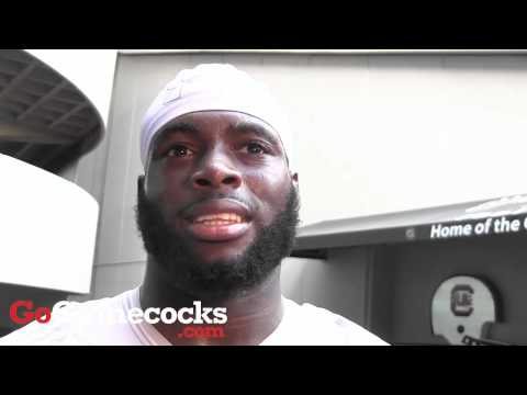 Jordan Diggs after Sept. 2 Gamecocks practice