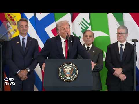 WATCH: 'At long last we have peace in the Middle East,' Trump declares at Gaza summit