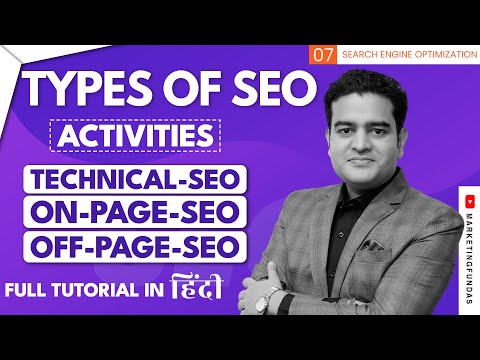 Technical SEO On Page SEO Off Page SEO | Types of SEO Activities | SEO Course by Marketing Fundas