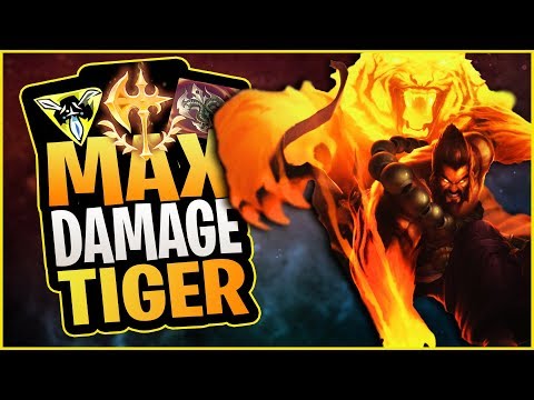 TIGER STANCE UDYR GOING BERSERK!?! THE 1-AUTO 1-SHOT MAX DAMAGE BUILD! - League of Legends