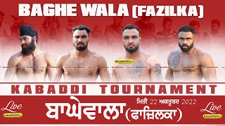 Baghe Wala (Fazilka) Kabaddi Tournament 22 Oct 2022
