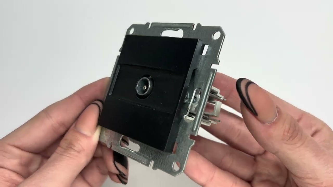 Розетка концевая телевизионная SCHNEIDER Asfora антрацит EPH3200171