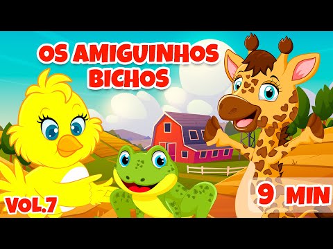 Os Amiguinhos Bichos Vol. 7 - Giramille 9 min | Desenho Animado Musical