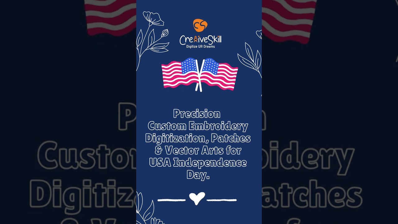 Gear Up for July 4th with  Premium Vector Art and Embroidery Digitizing!