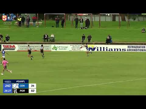 Rd 10 SANFL Snapshot - Central's Isaiah Dudley kicks his first League goal