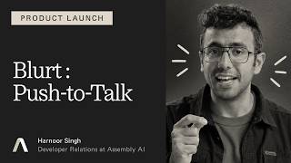 Thumbnail for Blurt: push-to-talk dictation on the AssemblyAI Dictation API