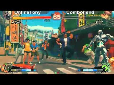 SSF4 AE: OnlineTony (Seth) vs Combofiend (Guy) - levelup (Round One Arcade)