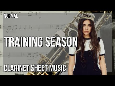 Clarinet Sheet Music: How to play Training Season by Dua Lipa