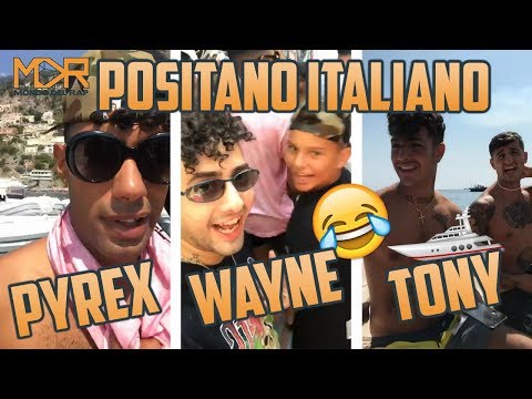 DARK POLO GANG IN VACANZA "POSITANO ITALIANO": DARK PYREX, WAYNE SANTANA, TONY EFFE, LUDWIG