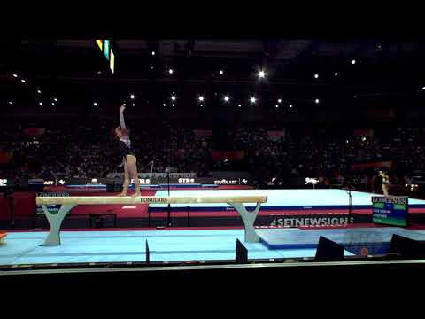 WINTHER Emilie (DEN) - 2019 Artistic Worlds, Stuttgart (GER) - Qualifications Balance Beam