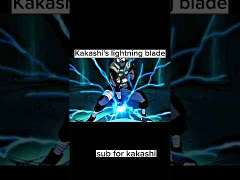 Kakashi's lightning blade ⚡