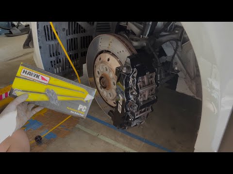Change Audi R8 Brake Pads in Less than 10 Minutes, OEM to Hawk Ceramic Pads