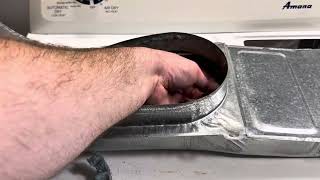 Amana Dryer Model NED4600YQO How to Replace Felt Drum Seal, Drum Support Rollers & Support Shafts