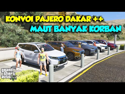KONVOI PAJERO DAKAR BERDAR4H BANYAK KORBAN SULTAN UPIN IPIN SEDIH - GTA V SULTAN UPIN IPIN SPESIAL