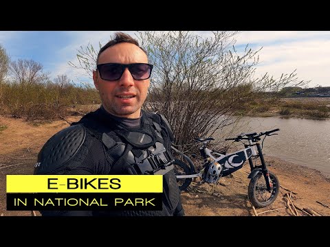 Is it allowed to enter National Park on 5 e-bikes?
