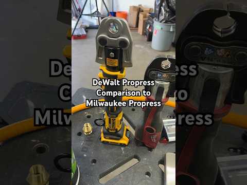 Propress Tool Comparison - DeWalt vs Milwaukee