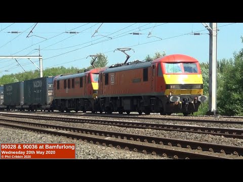 90028 & 90036 at Bamfurlong - 20th May 2020