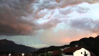 preview picture of video 'Gewitter am 08.06.2013 über dem Inntal Tirol - time lapse'