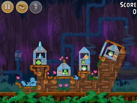 Angry Birds 27-13 Short Fuse 3 Star Walkthrough