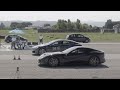 Tesla Model S P100D Vs Ferrari F12 1 4 Mile Drag Race