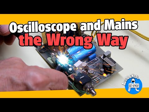 Correct use of the oscilloscope when probing circuits connected to mains
