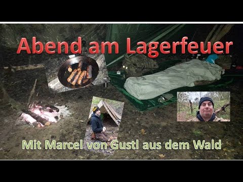 Abends am Lagerfeuer mit Marcel von Gustl aus dem Wald - Wechsel Biwak Sack Guardian 1 Gebrauch