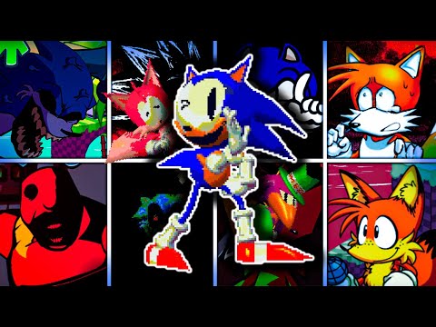 Thriller Gen Revisualized but Different Sonic Characters Sings 🐱 (Vs. Rewrite Round 2) - FNF Cover