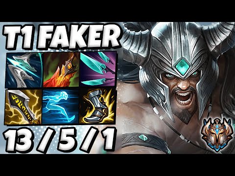 T1 Faker Tryndamere MID vs Xerath - Patch 12.1 Ranked Challenger Korea ✅