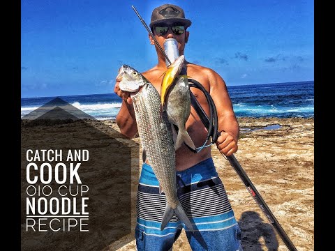 Lomi Oio (bonefish) Saimin / Ramen Cup Noodle Recipe! Catch and Cook EP 30