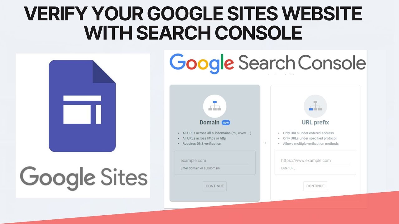 How to Verify Google Sites Website with Google Search Console