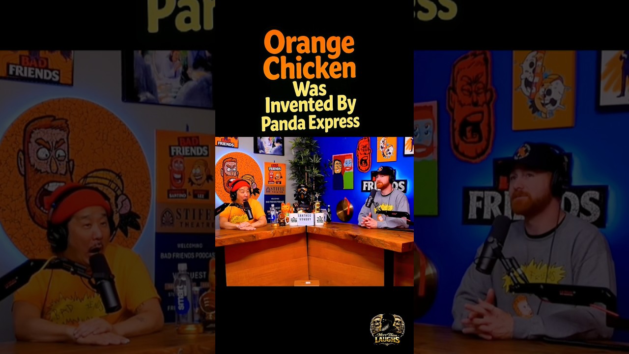 Theo Von stopped by Bad Friends and they talked about Orange Chicken 😭