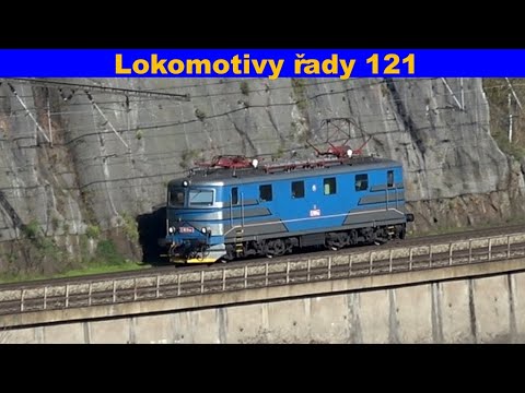 Trains CZ - Lokomotivy řady 121 s vlaky v okolí Ústí nad Labem.