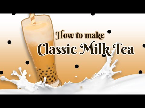 how to make classic milk boba tea | boba baba
