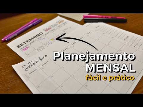 PLANEJAMENTO MENSAL FÁCIL: como planejar o mês e atingir suas metas!