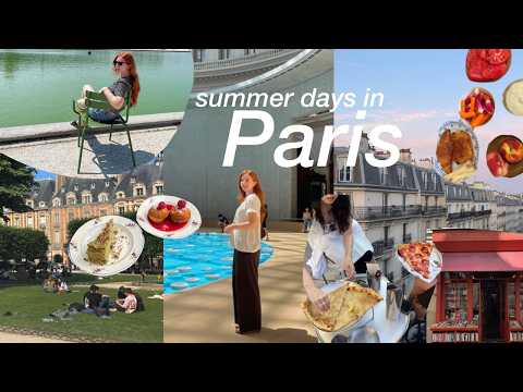 summer in paris vlog 🌹 friend dates, bookstores, and bike rides