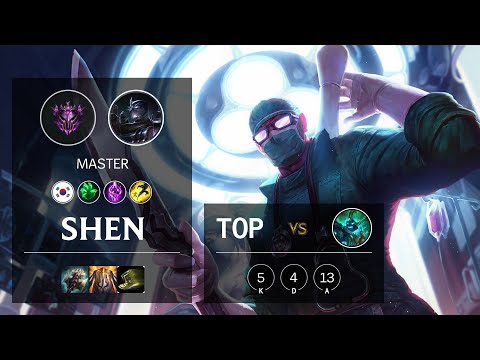 Shen Top vs Hecarim - KR Master Patch 10.13