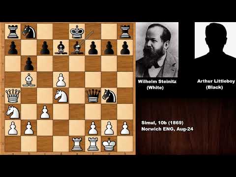 Wilhelm Steinitz vs Arthur Lindley Littleboy (1869)