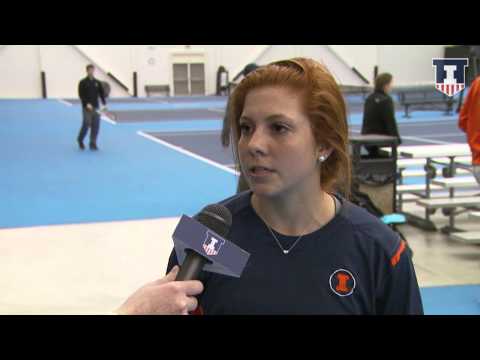 Illinois Women's Tennis Madie Baillon Post-Meet Interview 1/25/15