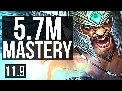 TRYNDAMERE vs ZOE (MID) | 5.7M mastery, Rank 4 Trynda, 2400+ games, 5/1/8 | NA Grandmaster | v11.9