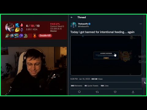 Caedrel Reacts To Baus Getting BANNED For INTING