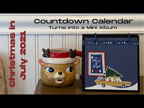 Countdown Calendar • Also a Mini Album! • Tutorial • Carta Bella Paper • Stand Up Easel Mini Album •