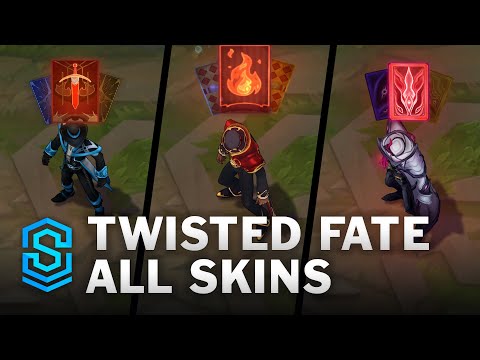Twisted Fate All Skins | Twisted Fate VFX Update | League Of Legends