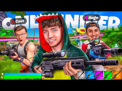 Die ONLY SNIPER Challenge in FORTNITE CHAPTER 7! 😱🔥 (mit Heiko & Hugo)