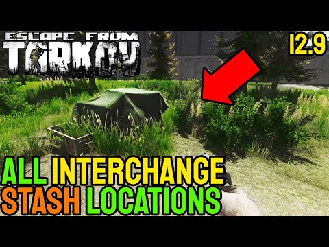 ALL HIDDEN STASH LOCATIONS IN INTERCHANGE 12.9 - Escape From Tarkov